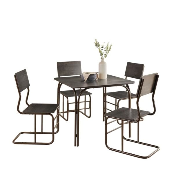 5-Piece Wood Table 4 Chairs,Modern Dining Table Furniture Set For Home, Kitchen, Dining Room,Dining Table And Chair - Image 5