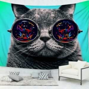 Cute Cat Tapestry Living Room House Decoration Tapestry Wall Hanging Room Decor Aesthetic